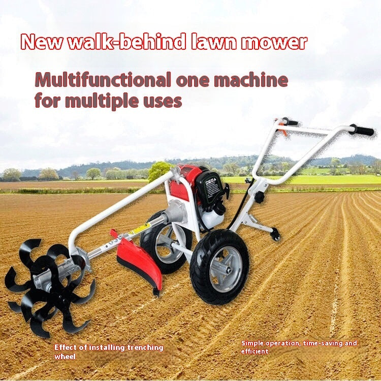 44-5F 2-Stroke Gas Lawn Mower & Brush Cutter with Multi-Function Blades