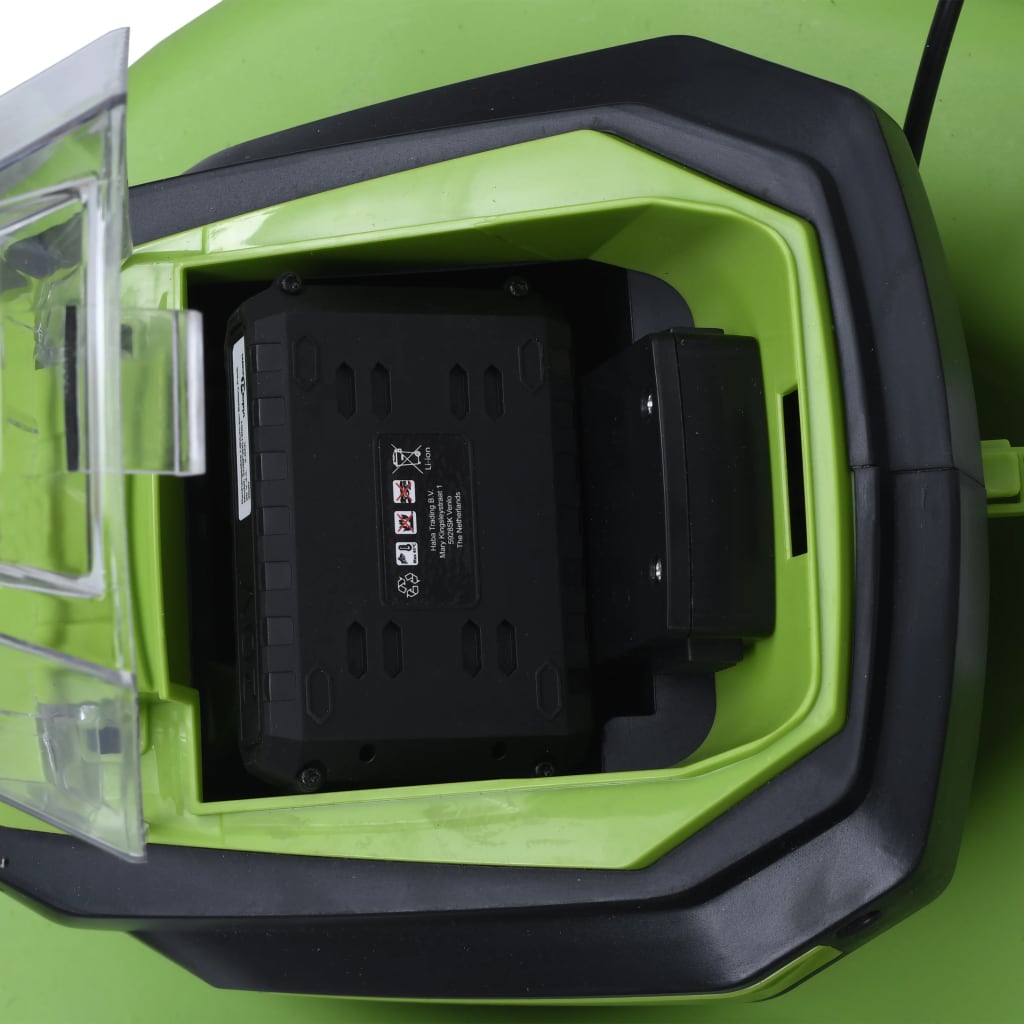 Cordless Lawn Mower with two 20V 2000 mAh Li-Ion battery packs