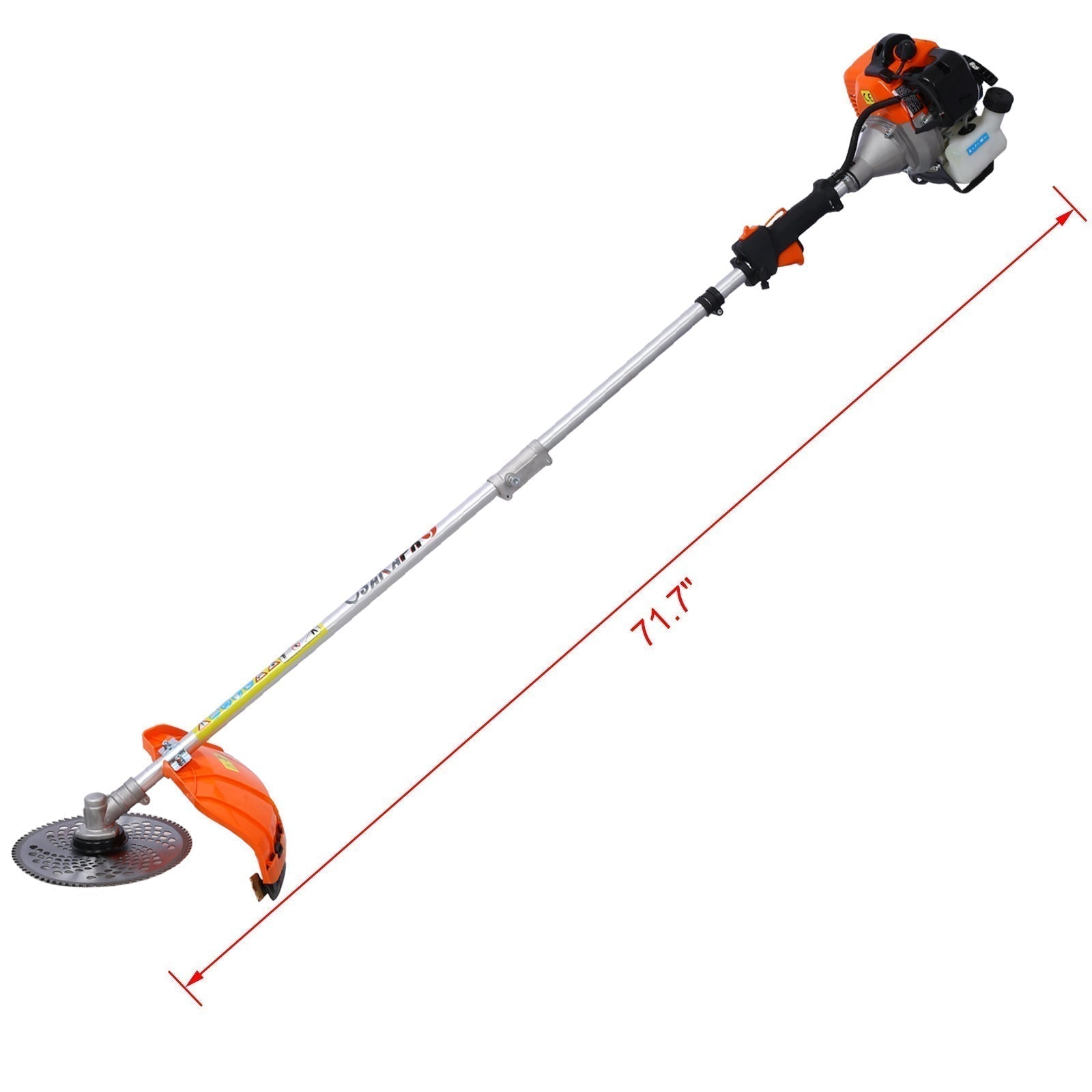 52CC 2-Stroke 10-in-1 Multi-Function Trimmer Tool Set with Pole Saw and Hedge Trimmer